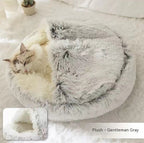 Soft plush bed for cats
