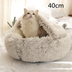 Soft plush bed for cats