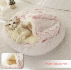 Soft plush bed for cats
