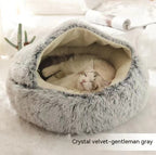 Soft plush bed for cats