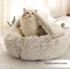 Soft plush bed for cats